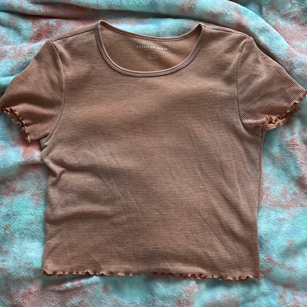 American Eagle Lettuce Edge Top